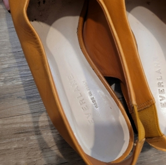 Everlane Size 6 SlingBack Flats w/ Heel in Pumpkin Spice Orange - Picture 6 of 9